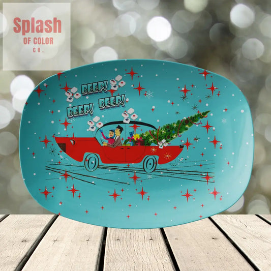 Mahjong Christmas Platter Funny Mahjong Gifts Holiday Humor Hostess Gift - Kitchenware