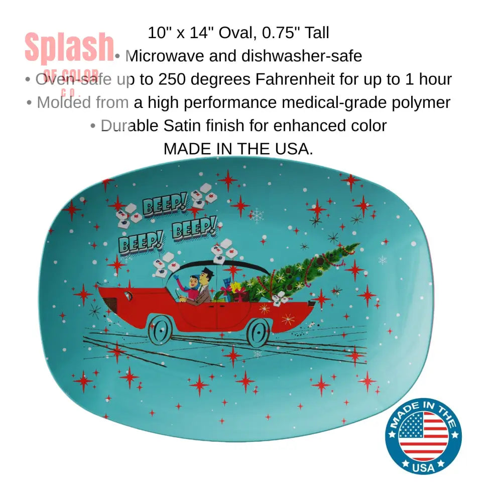 Mahjong Christmas Platter Funny Mahjong Gifts Holiday Humor Hostess Gift - Kitchenware