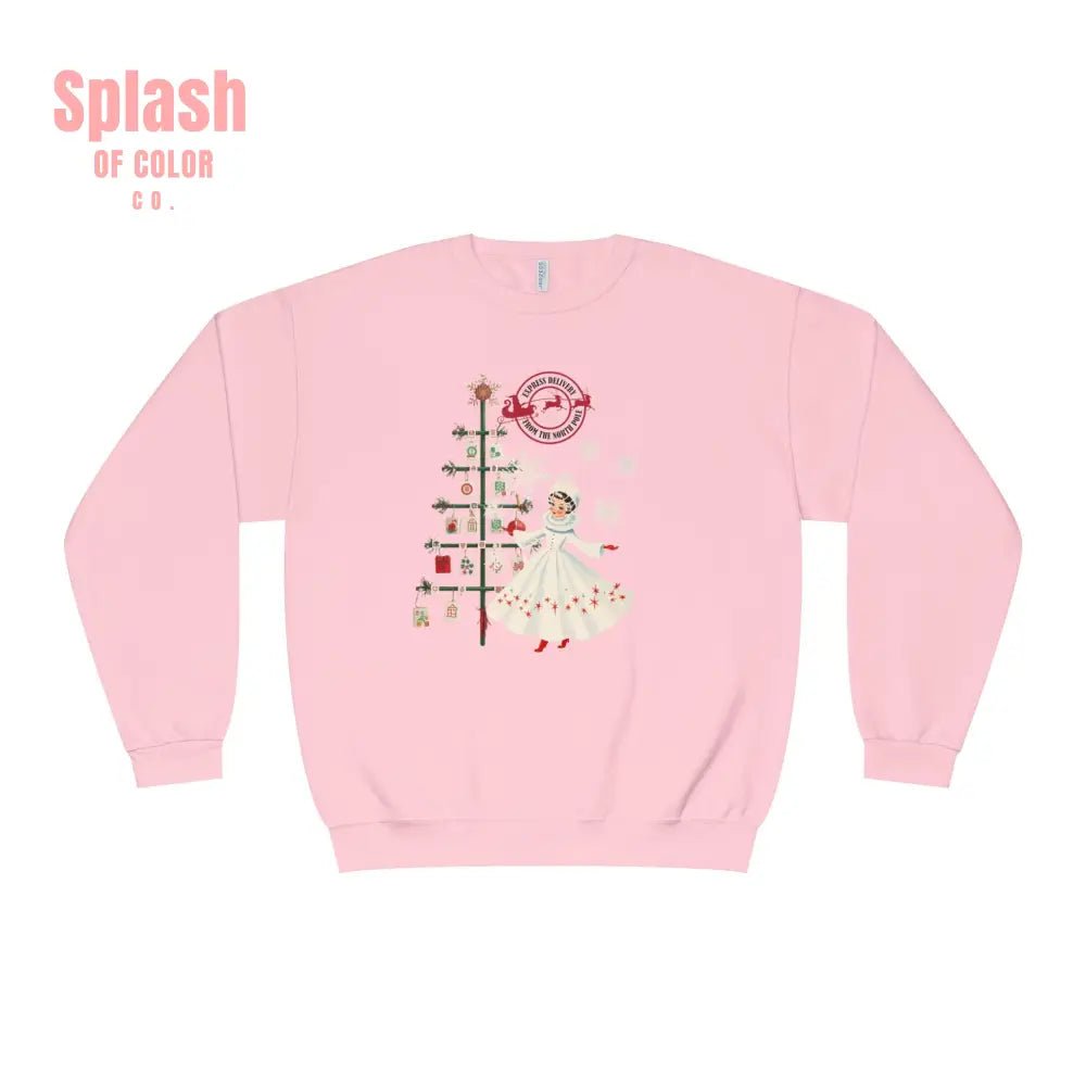 Mahjong Christmas Sweater, Cozy Holiday Crewneck, Festive Sweatshirt With Vintage Whimsy - Splash of Color co.