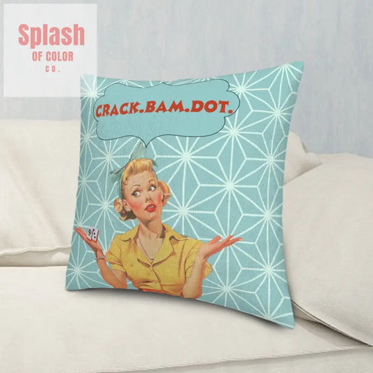 Mahjong Crack Bam Dot Cute Pillow Covers For Mahj Night Gift Idea - Pillow Case