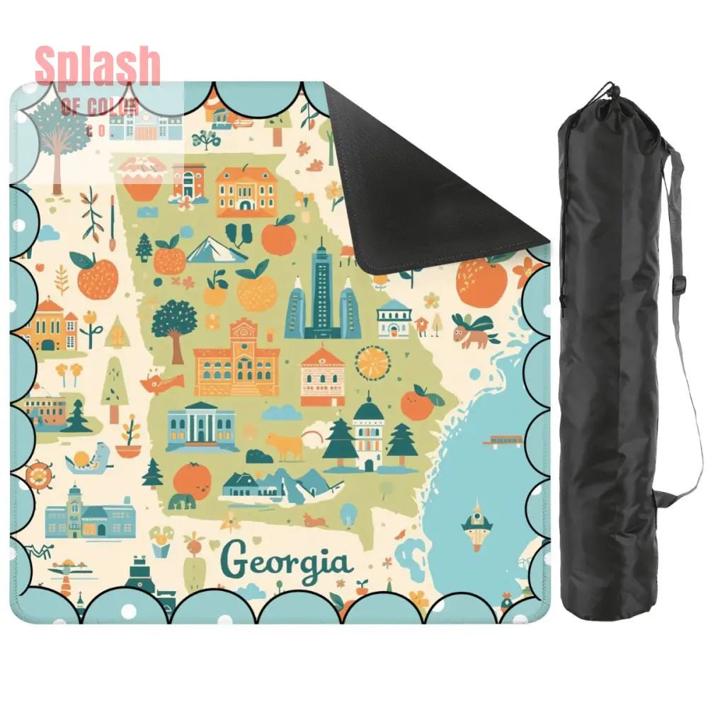 Georgia On My Mind, Splash Of Whimsy Mahjong Mat - Splash of Color co.