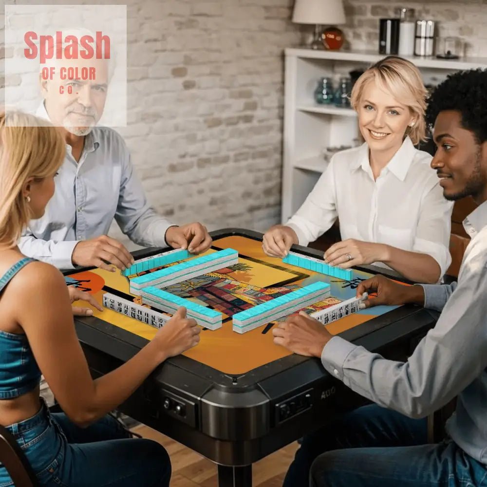 Mahjong Mat Sierra Sun Glow Up Cozy Mahj Game Mat - Splash of Color co.