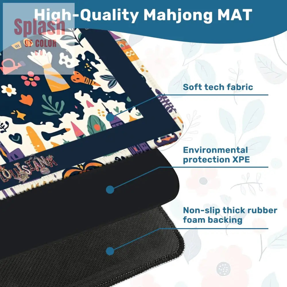 Mahjong Mat 31.5’’x31.5’’ (Ship Folded) - Daily Accessories