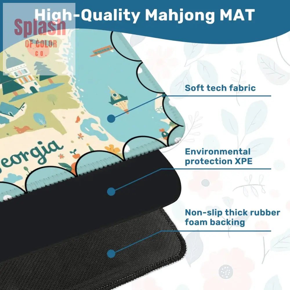 Georgia On My Mind, Splash Of Whimsy Mahjong Mat - Splash of Color co.