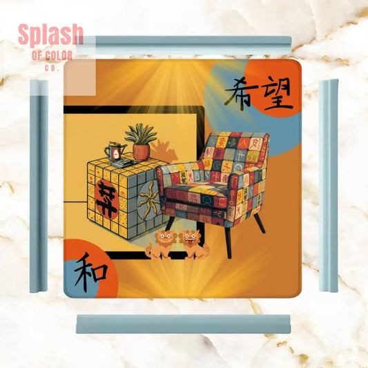Mahjong Mat Sierra Sun Glow Up Cozy Mahj Game Mat - Splash of Color co.