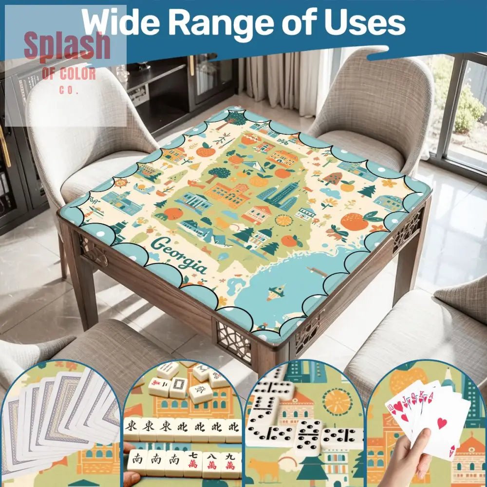 Georgia On My Mind, Splash Of Whimsy Mahjong Mat - Splash of Color co.