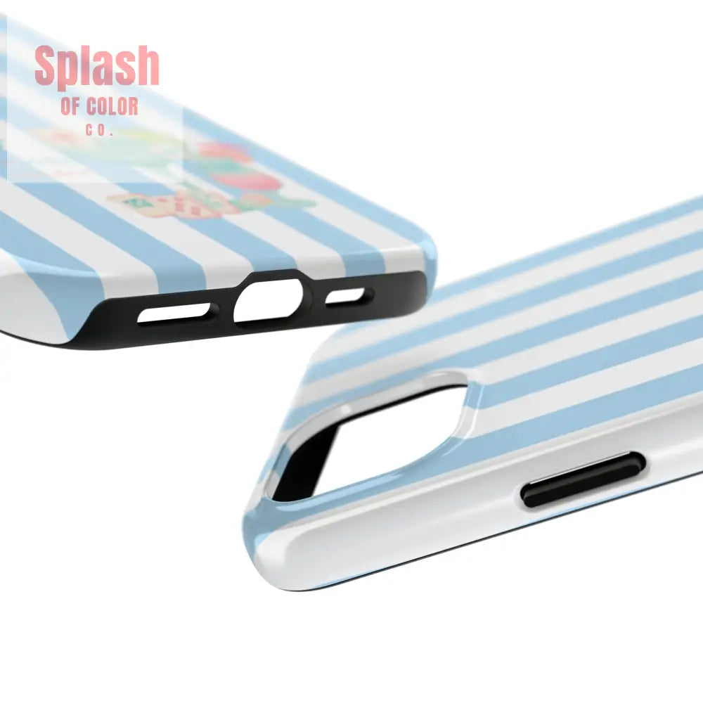 Mahjong Phone Case Funny It’s Kong O’ Clock Somewhere Blue White Preppy Style Phone Case
