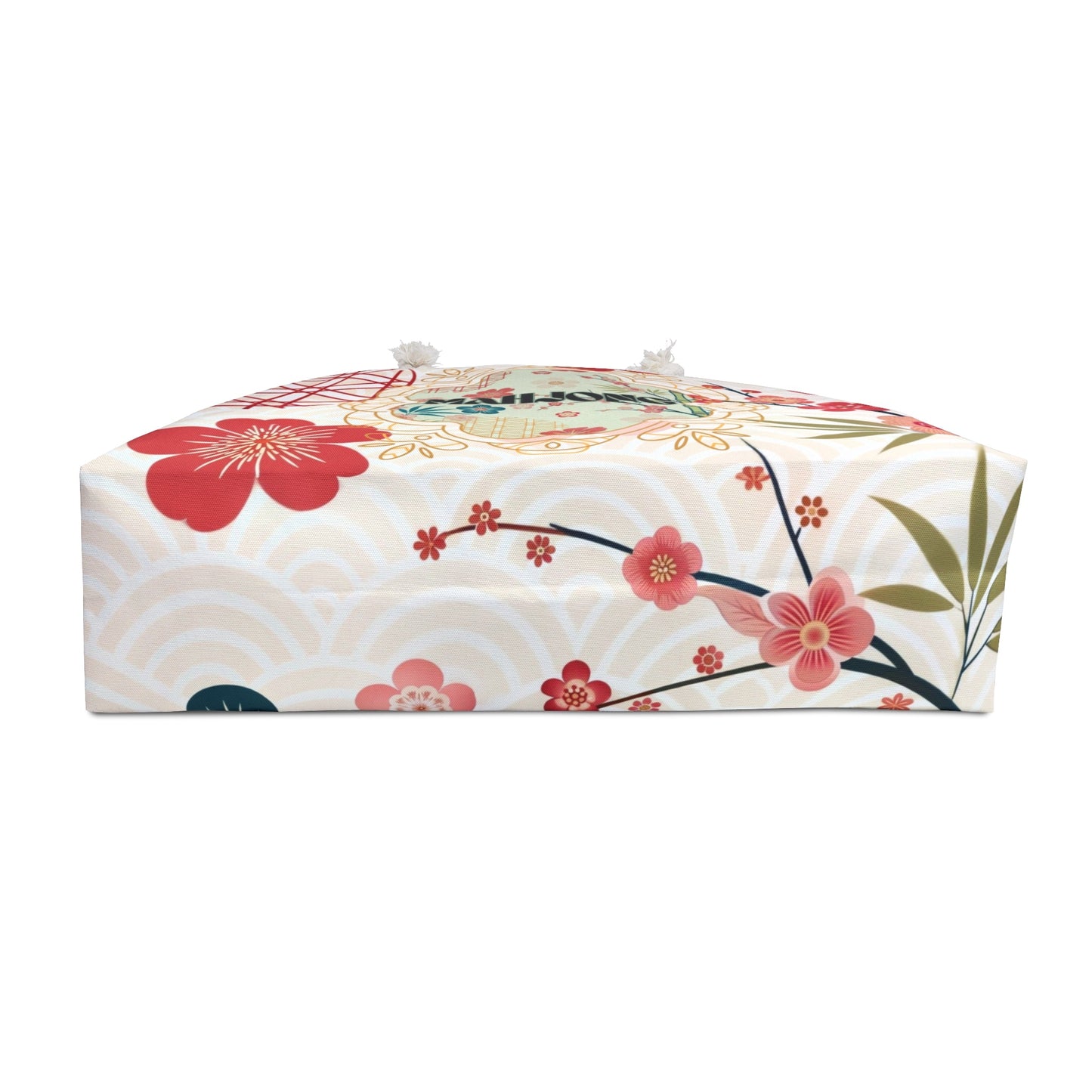 Mahjong Tile Tote Bag Mahj Accessories Mahjongg Game Night Mahjong Gift Stylish Floral Cherry Blossoms Asian Designed