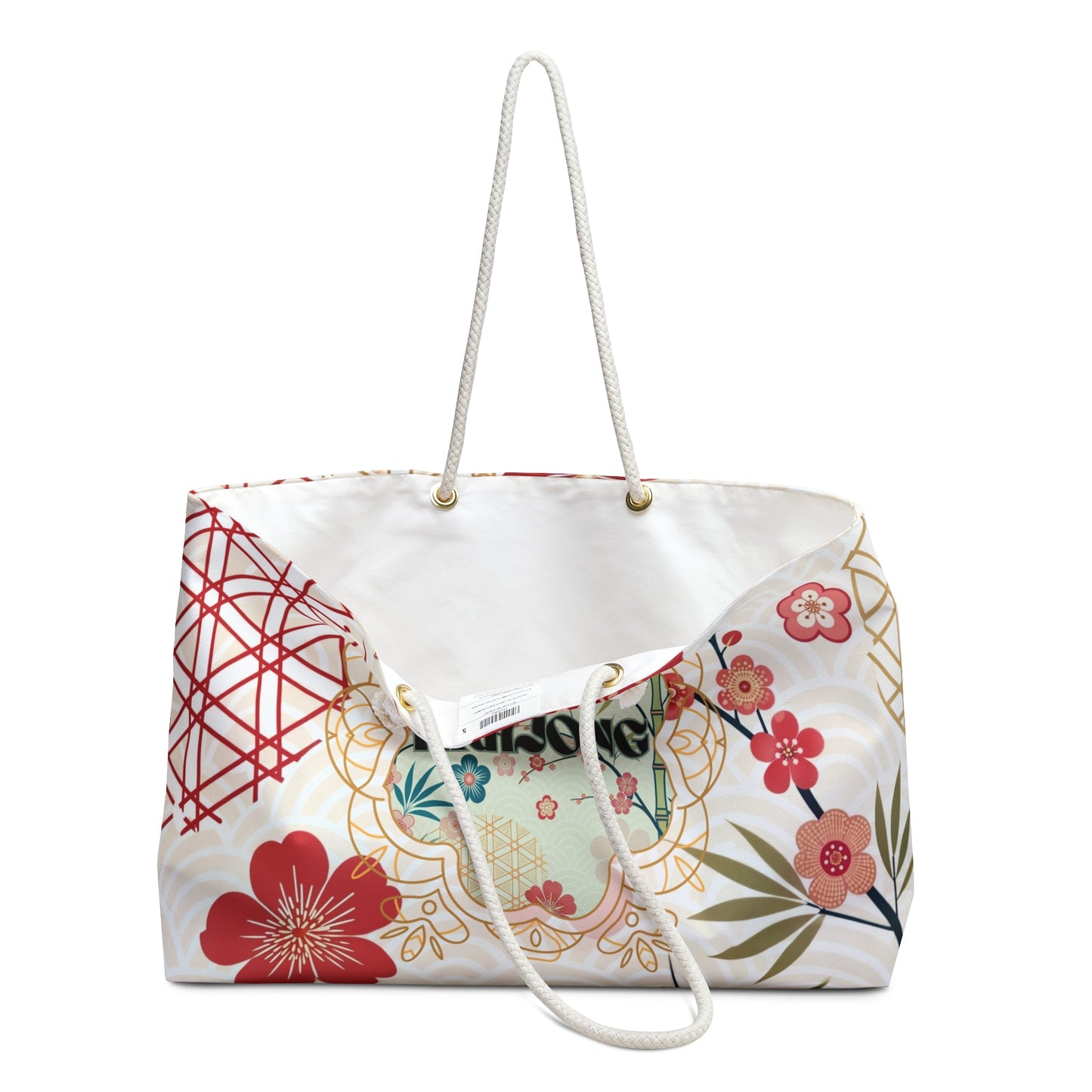 Mahjong Tile Tote Bag Mahj Accessories Mahjongg Game Night Mahjong Gift Stylish Floral Cherry Blossoms Asian Designed