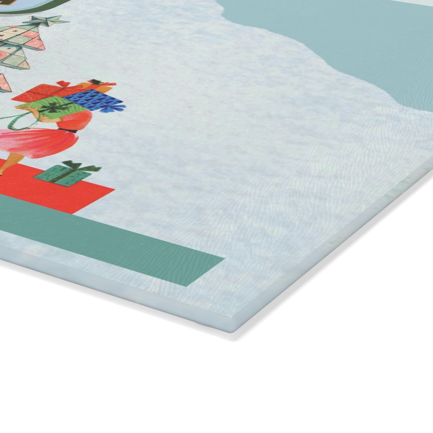 Merry Mahjong Christmas Festive Glass Cutting Chacuterie Board Holiday Mahjong Kitchen Decor Unique Holiday Gift - Home