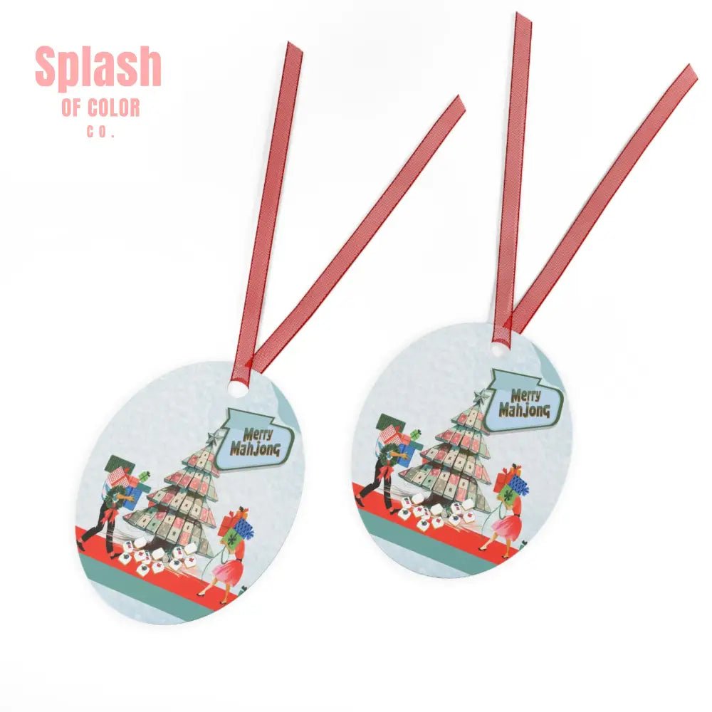 Merry Mahjong Christmas Ornament Holiday Decor Christmas Tree Decorations Unique Gift Mahjong Lovers Joyful