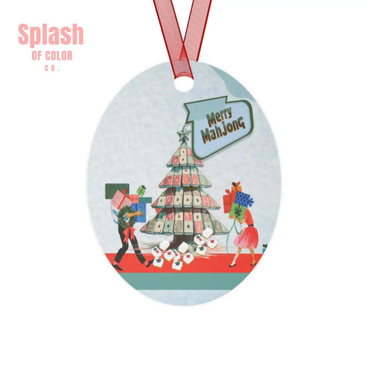 Merry Mahjong Christmas Ornament Holiday Decor Christmas Tree Decorations Unique Gift Mahjong Lovers Joyful
