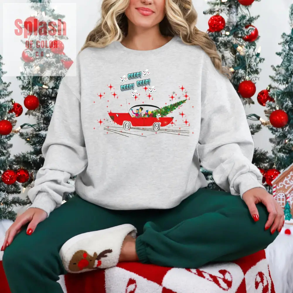 Nostalgic Mahjong Funny Vintage Designed Christmas Crewneck Sweatshirt Cozy Christmas Sweater For Mahj Lover Sweatshirt