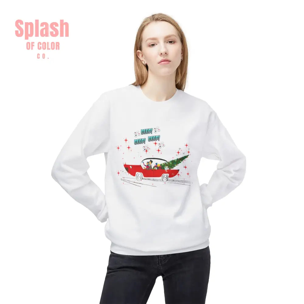 Nostalgic Mahjong Funny Vintage Designed Christmas Crewneck Sweatshirt Cozy Christmas Sweater For Mahj Lover White / S