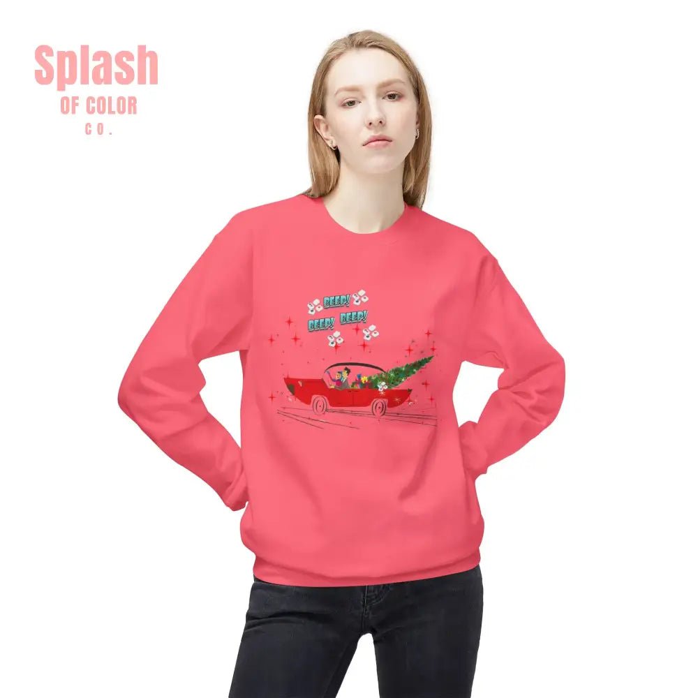 Nostalgic Mahjong Funny Vintage Designed Christmas Crewneck Sweatshirt, Cozy Christmas Sweater For Mahj Lover - Splash of Color co.