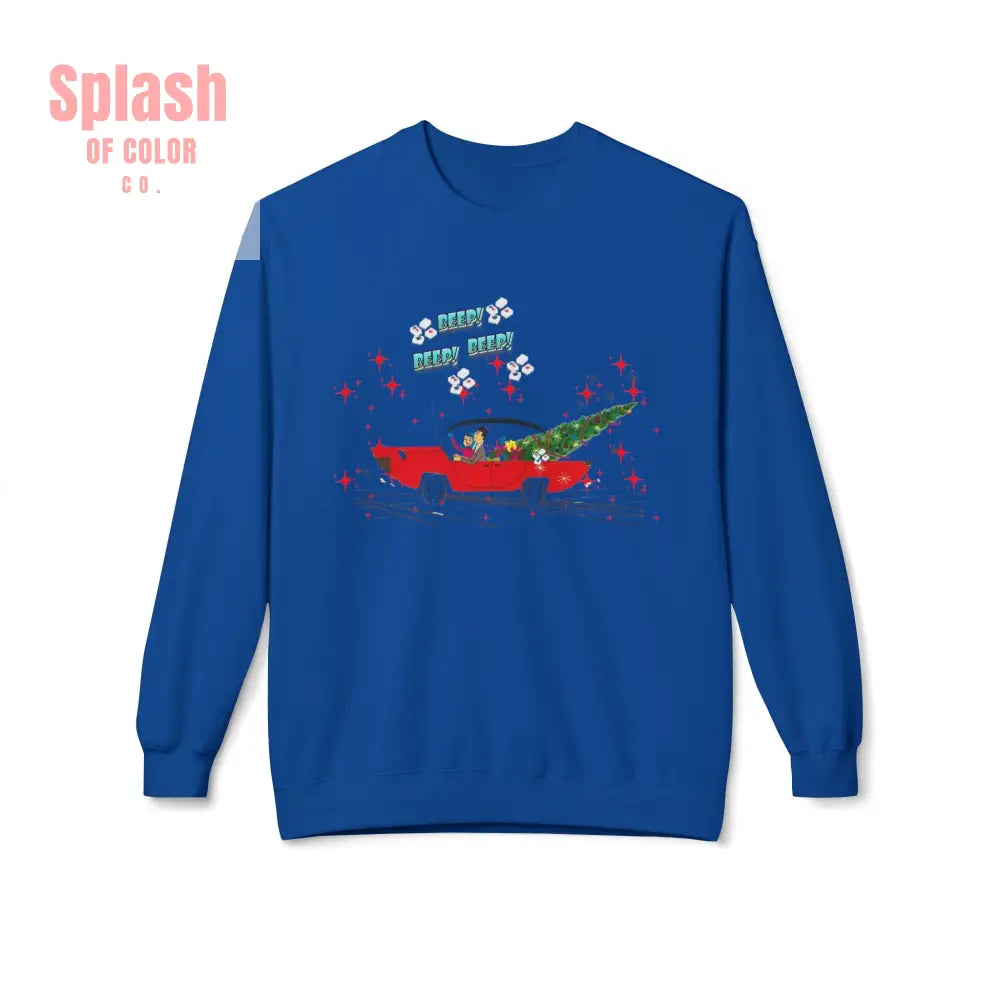 Nostalgic Mahjong Funny Vintage Designed Christmas Crewneck Sweatshirt Cozy Christmas Sweater For Mahj Lover Royal / S