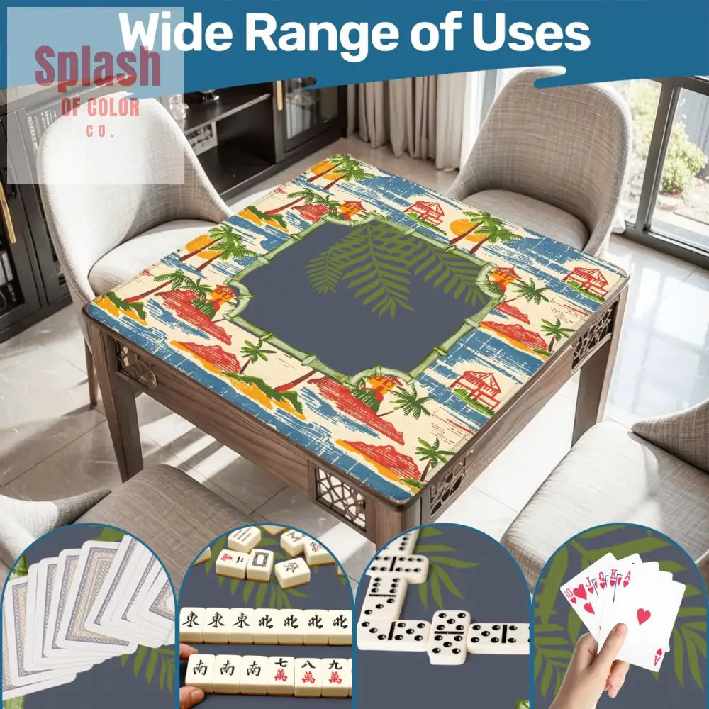 Old World Vintage Florida Beach Heritage Collection Mahjong Mat Daily Accessories