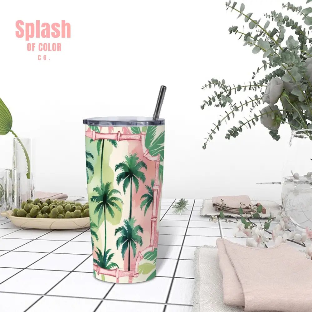 Stainless Steel Insulated Tumblers with Lid & Straw (20oz) One Size Drinkware