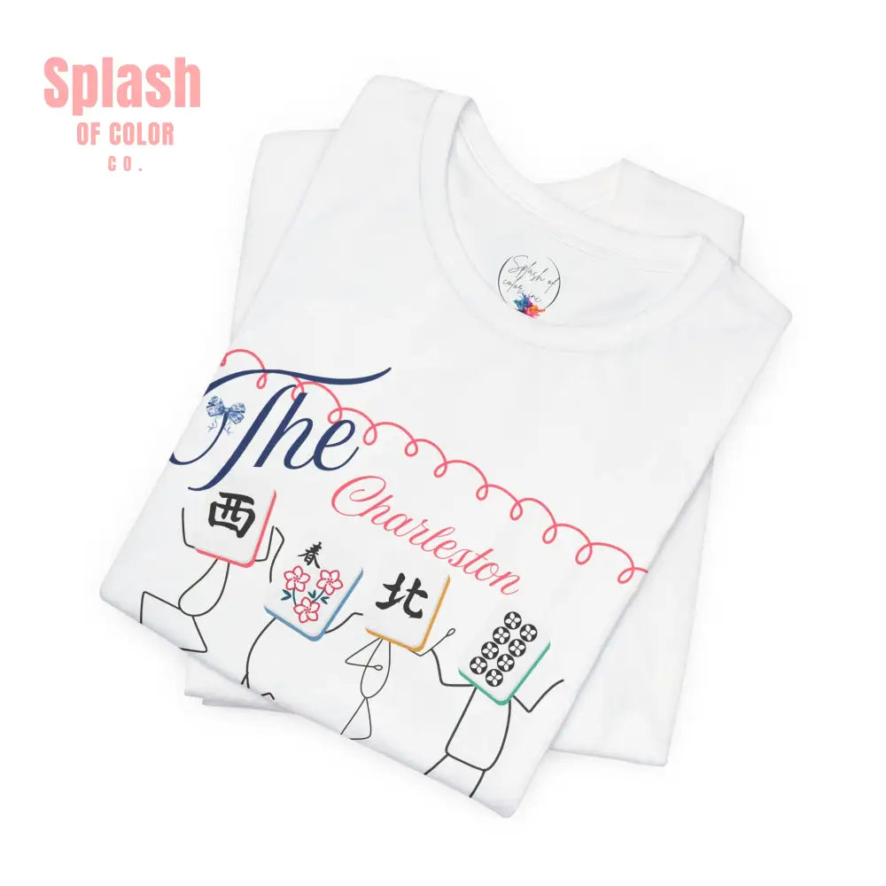 The Charleston Shirt Mahjong Tee Whimsical Graphic T-Shirt Dancing Tiles Mahj Mom Game Lover Mahj Group Gift Shirt