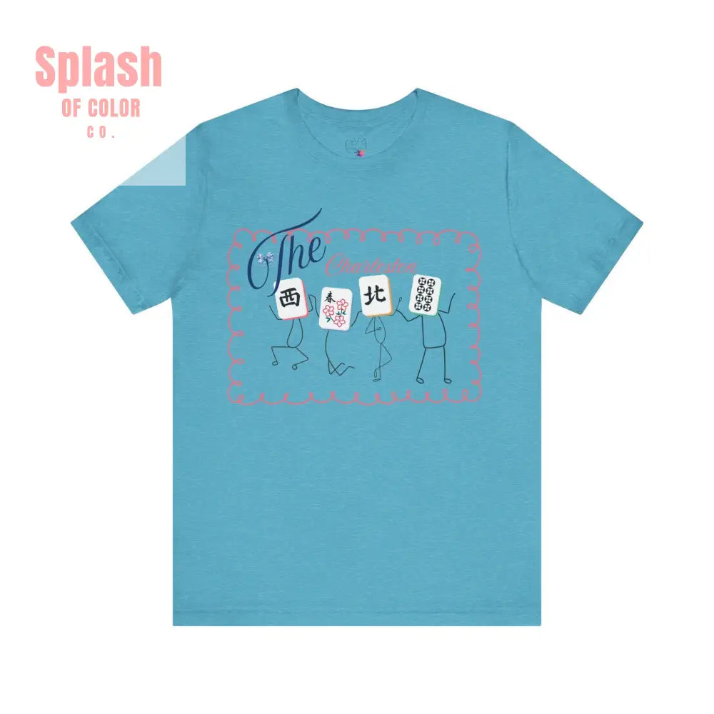 The Charleston Shirt Mahjong Tee Whimsical Graphic T-Shirt Dancing Tiles Mahj Mom Game Lover Mahj Group Gift Shirt