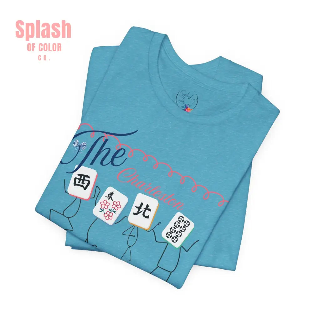 The Charleston Shirt Mahjong Tee Whimsical Graphic T-Shirt Dancing Tiles Mahj Mom Game Lover Mahj Group Gift Shirt