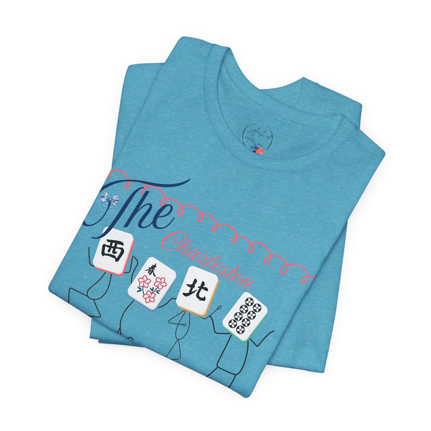 The Charleston Shirt Mahjong Tee Whimsical Graphic T-Shirt Dancing Tiles Mahj Mom Game Lover Mahj Group Gift Shirt