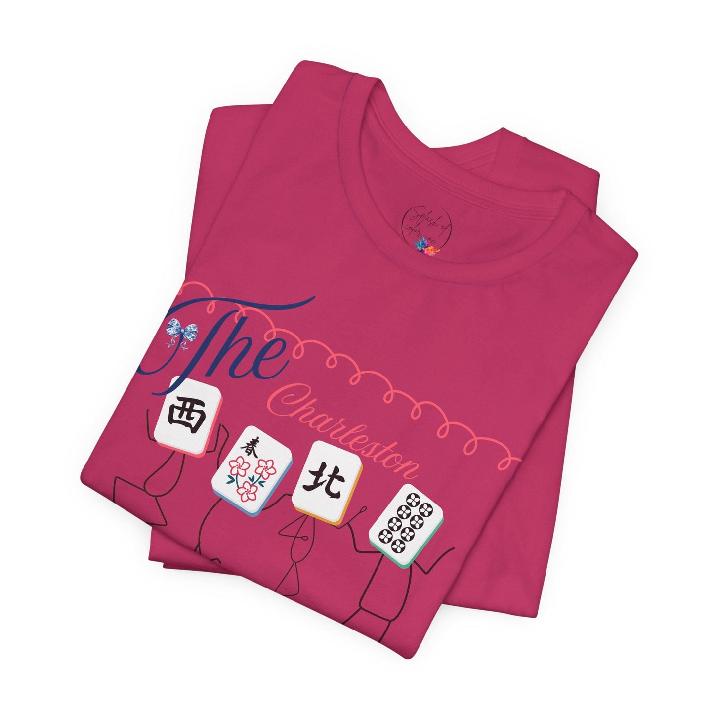 The Charleston Shirt Mahjong Tee Whimsical Graphic T-Shirt Dancing Tiles Mahj Mom Game Lover Mahj Group Gift Shirt