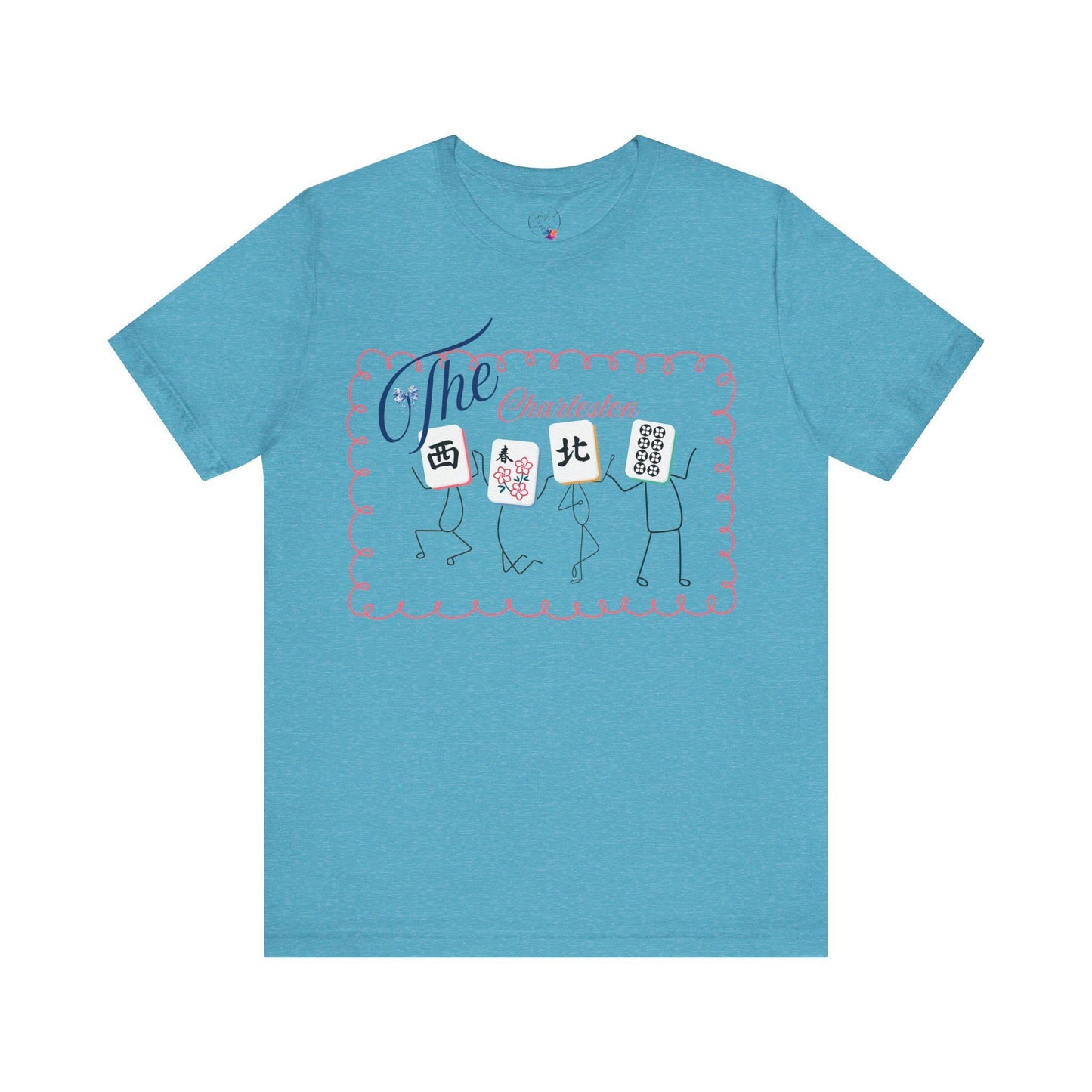 The Charleston Shirt Mahjong Tee Whimsical Graphic T-Shirt Dancing Tiles Mahj Mom Game Lover Mahj Group Gift Shirt