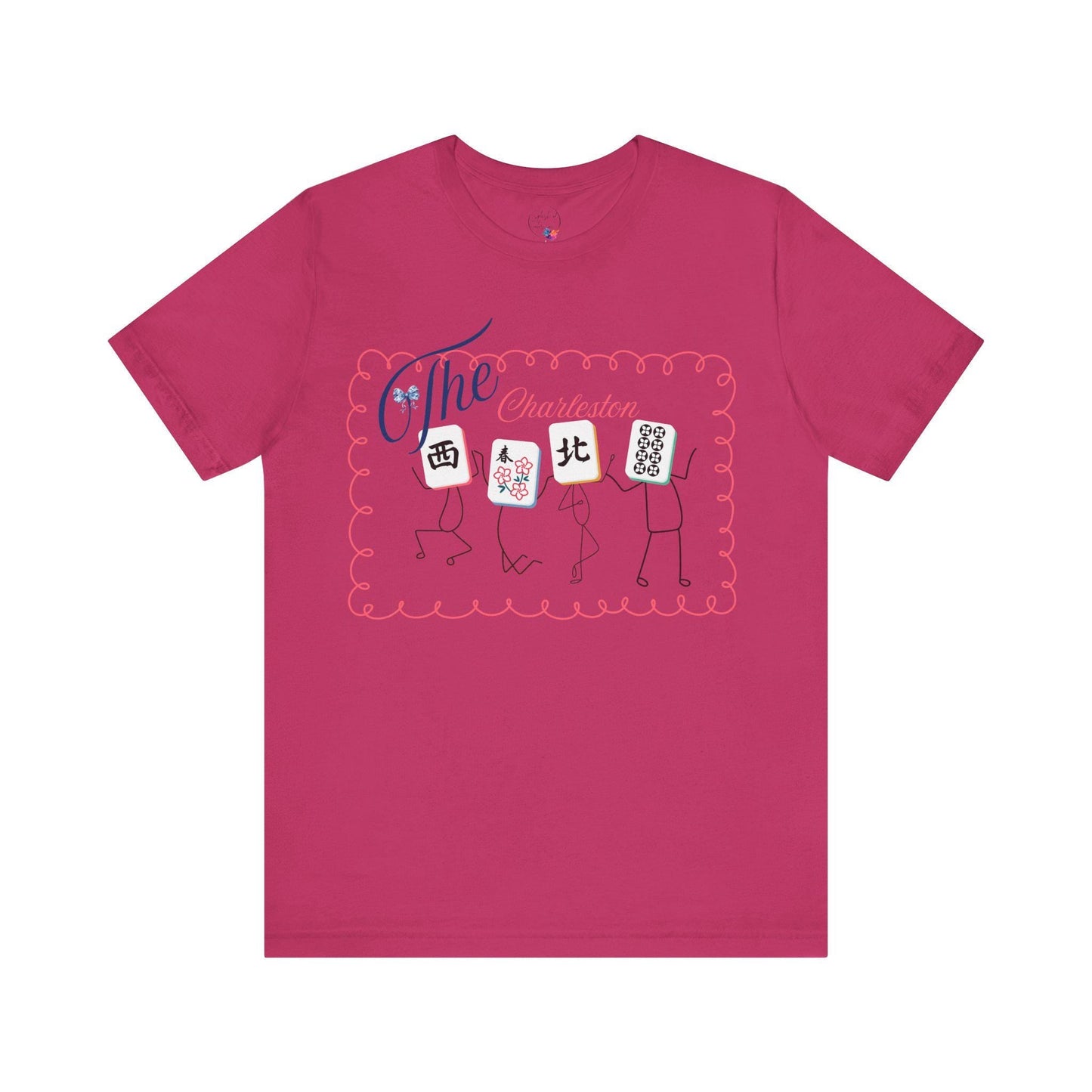The Charleston Shirt Mahjong Tee Whimsical Graphic T-Shirt Dancing Tiles Mahj Mom Game Lover Mahj Group Gift Shirt