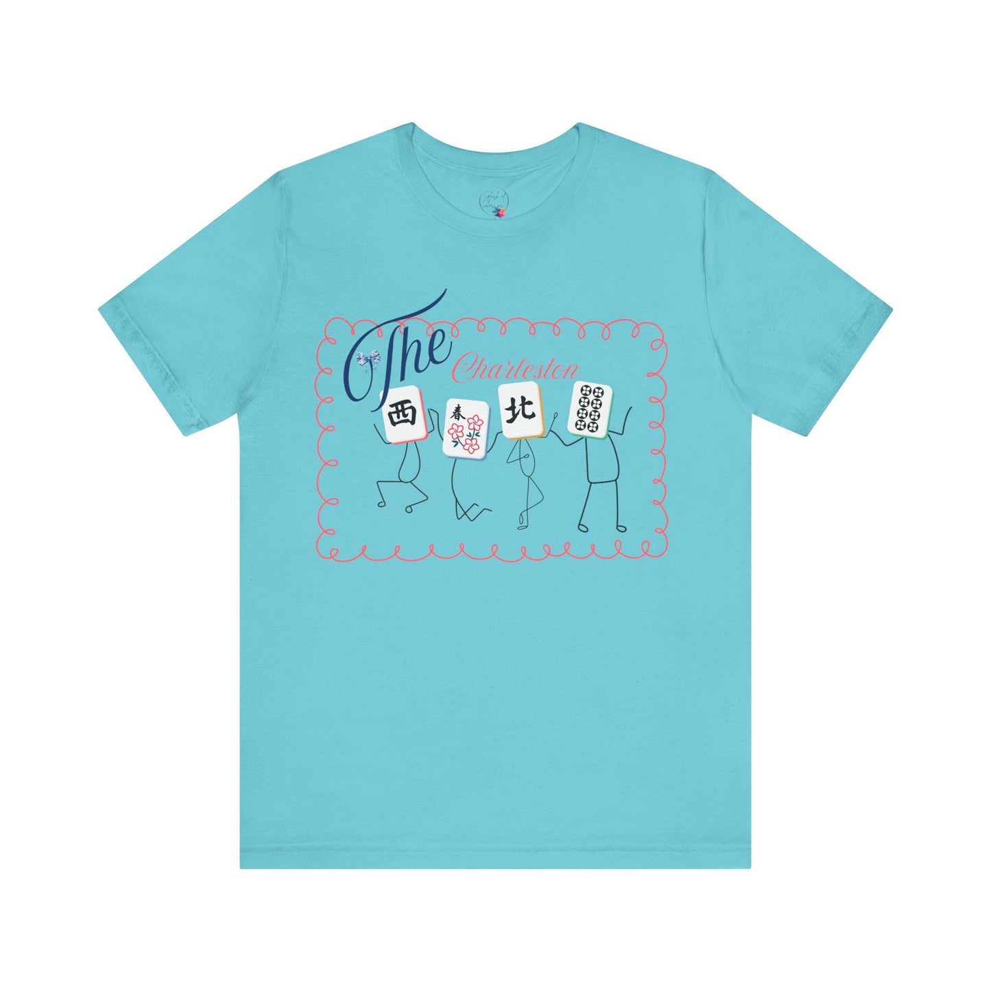 The Charleston Shirt Mahjong Tee Whimsical Graphic T-Shirt Dancing Tiles Mahj Mom Game Lover Mahj Group Gift Shirt