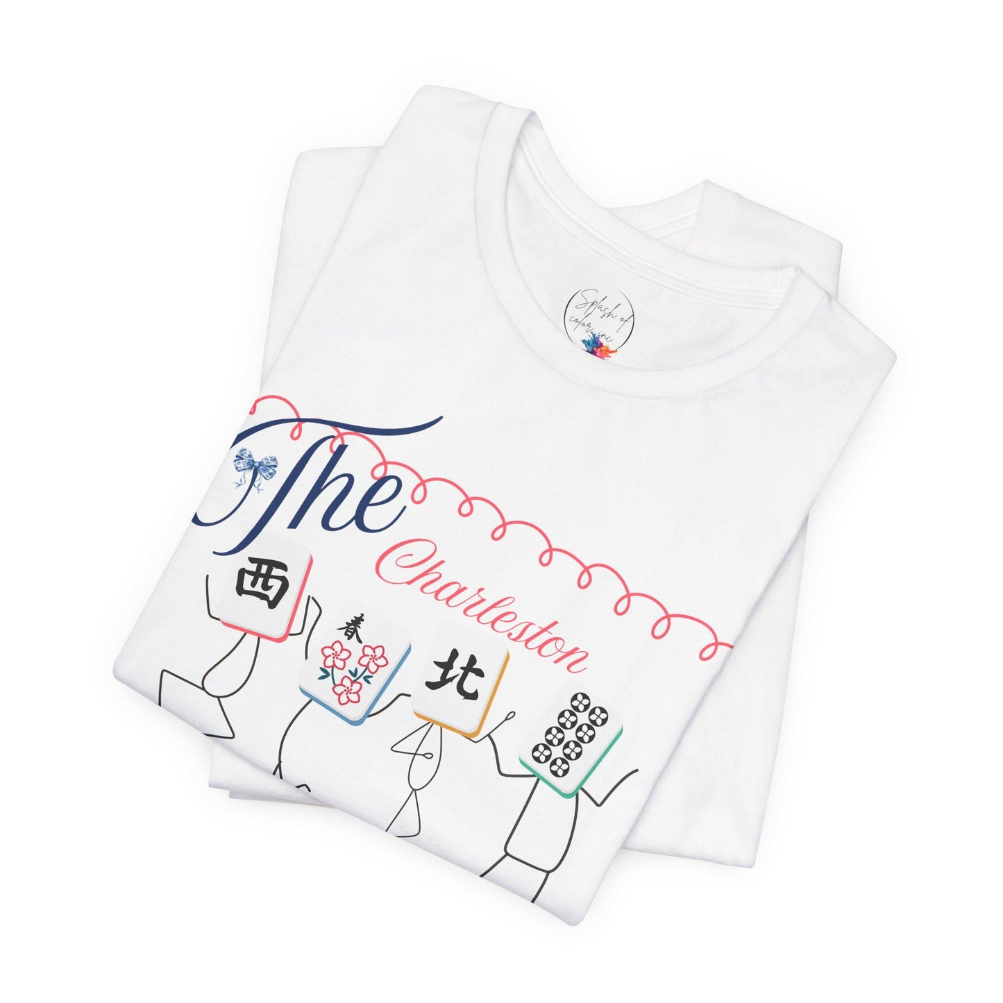 The Charleston Shirt Mahjong Tee Whimsical Graphic T-Shirt Dancing Tiles Mahj Mom Game Lover Mahj Group Gift Shirt