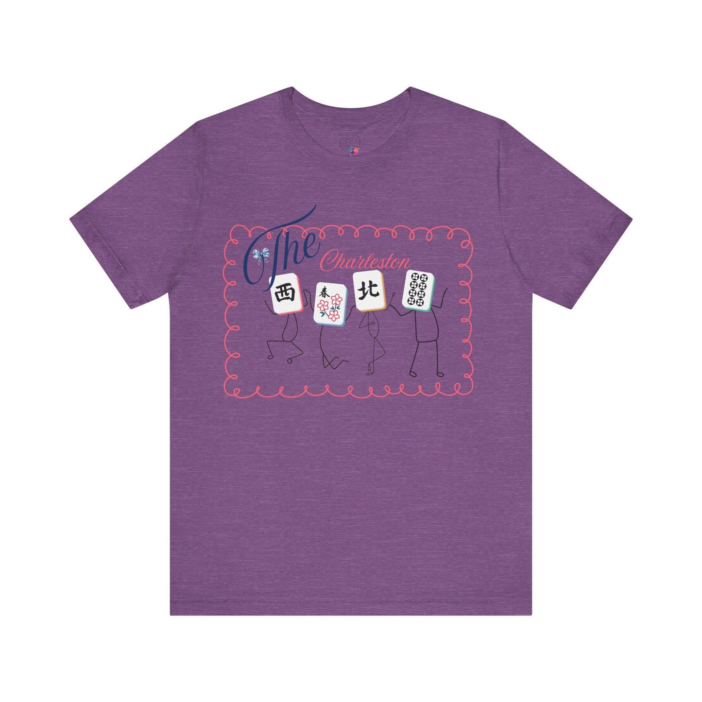 The Charleston Shirt Mahjong Tee Whimsical Graphic T-Shirt Dancing Tiles Mahj Mom Game Lover Mahj Group Gift Shirt
