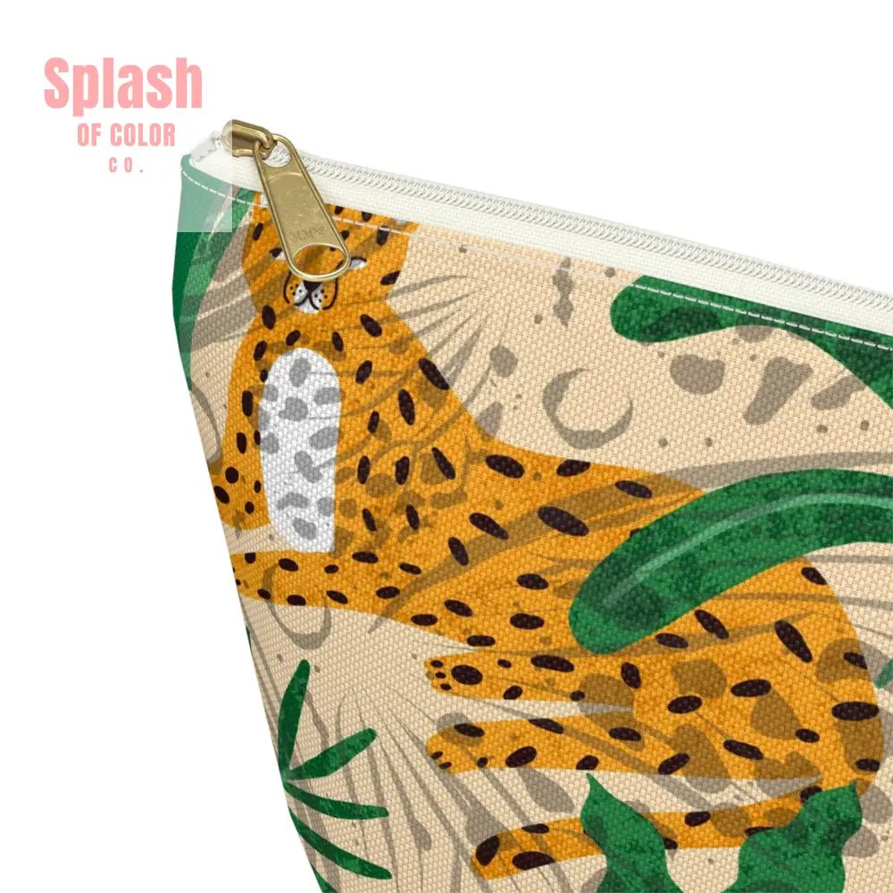 The Tigeress Quintessential Animal Print Modern Mahj Tile Tote Bag - Splash of Color co.
