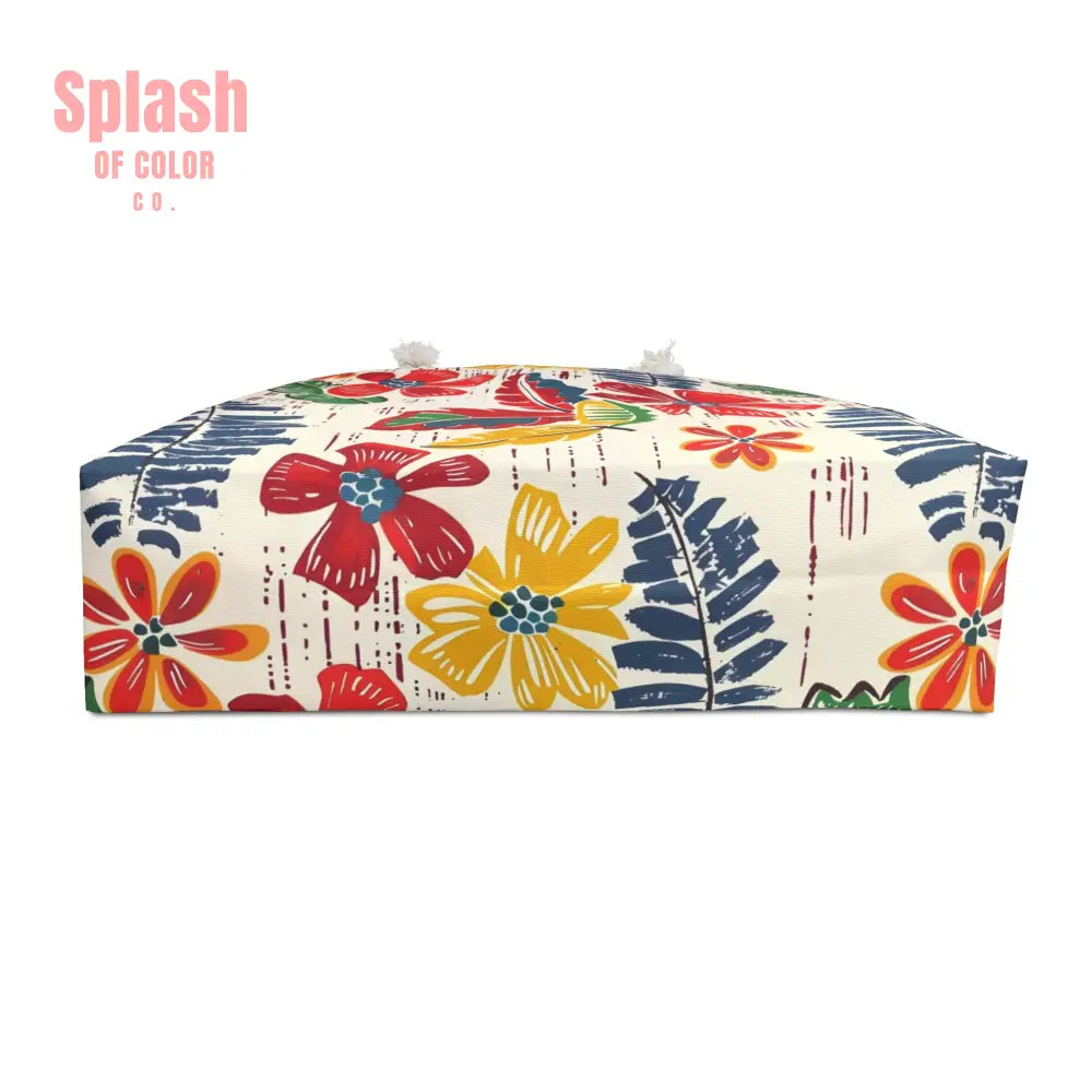 Tropical Floral Heritage Weekender Bag Travel Tote Mahjong Accessory Bag 24’’ × 13’’ Bags