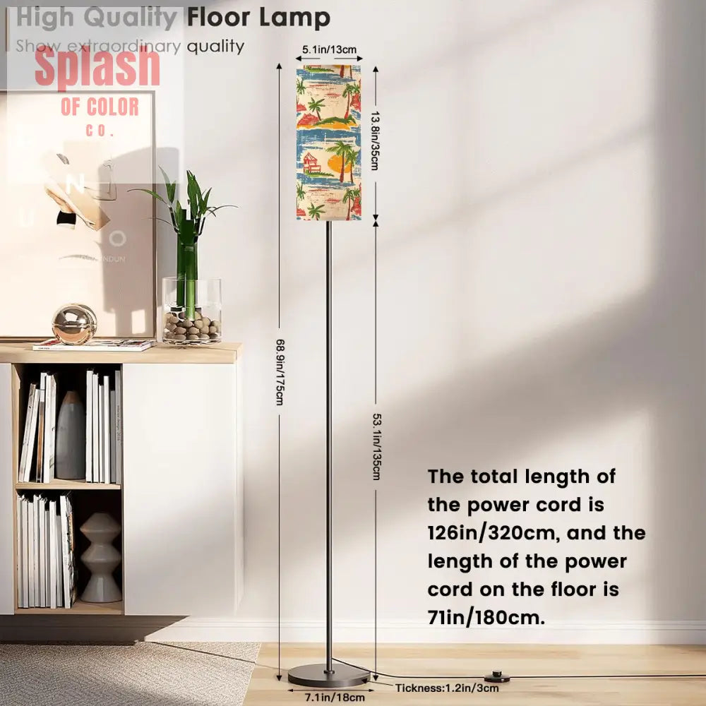 Tropical Florida Beach Heritage Collection Modern Floor Lamp One Size Floor Lamps