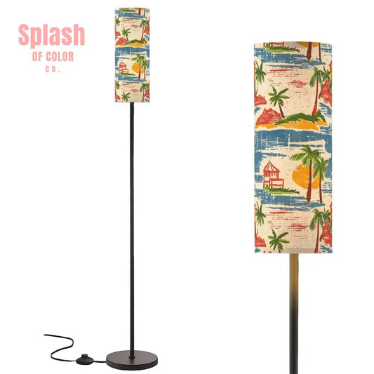 Tropical Florida Beach, Heritage Collection Modern Floor Lamp - Splash of Color co.