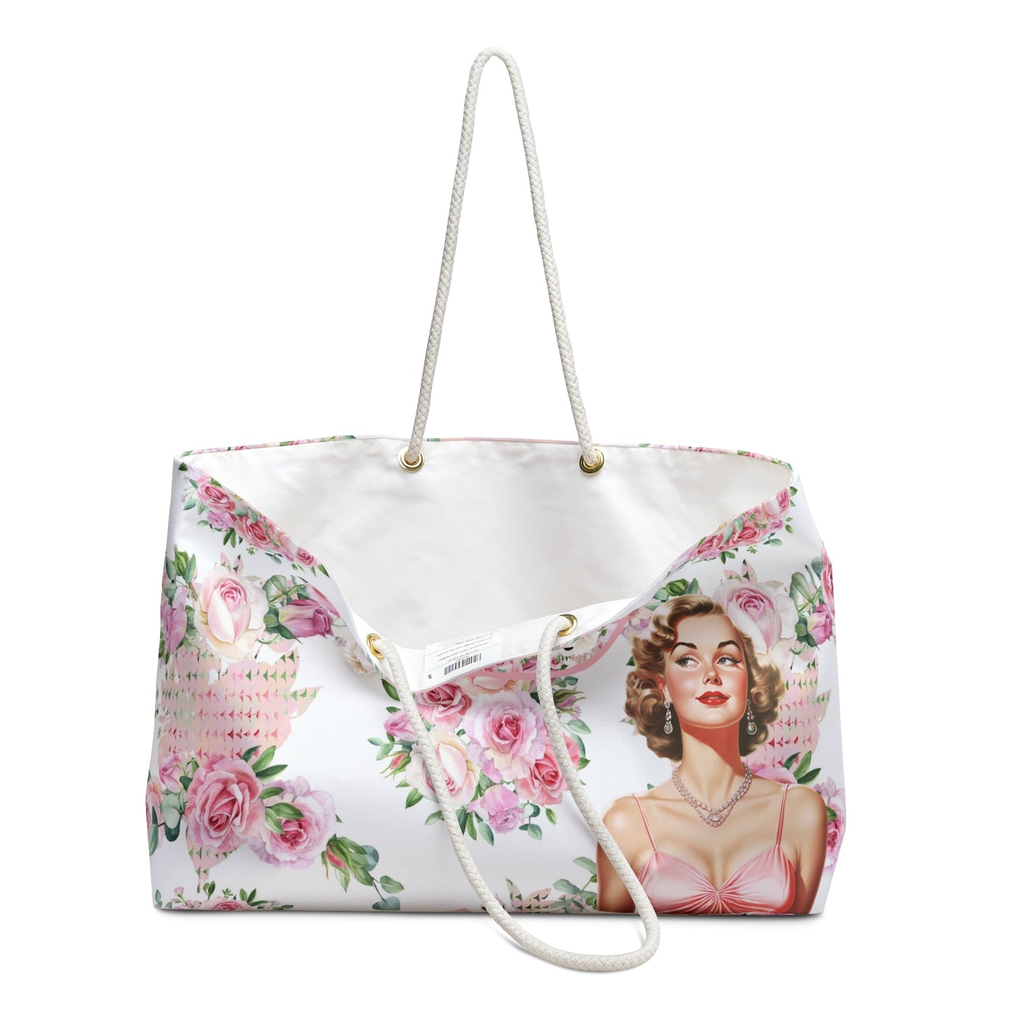 Weekender Bag Funny Mahjong Lover Gift Floral Shabby Roses Mahjong Player Travel Tote Overnight Duffel Carry On Luggage