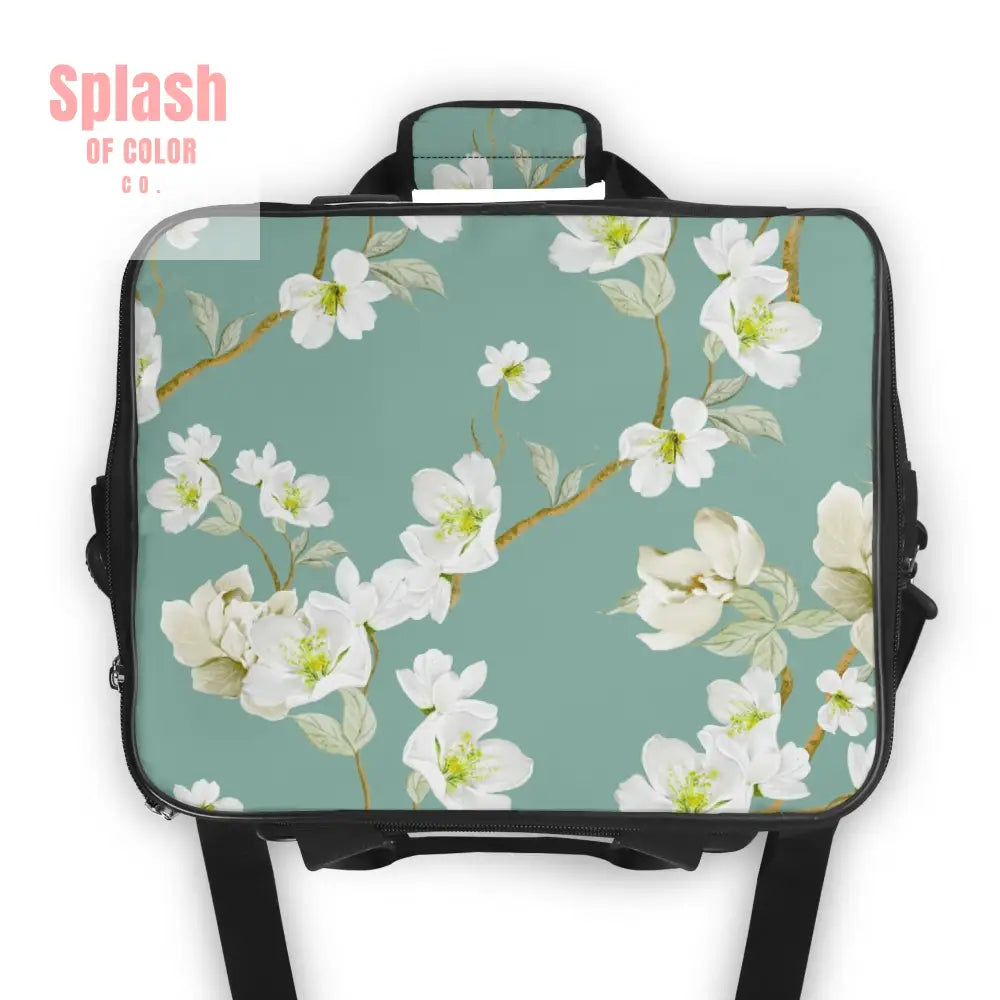 Whimsical Dogs Playing Mahjong Floral Asian Designed Cooler Bag For Game Nights Or Pool Side