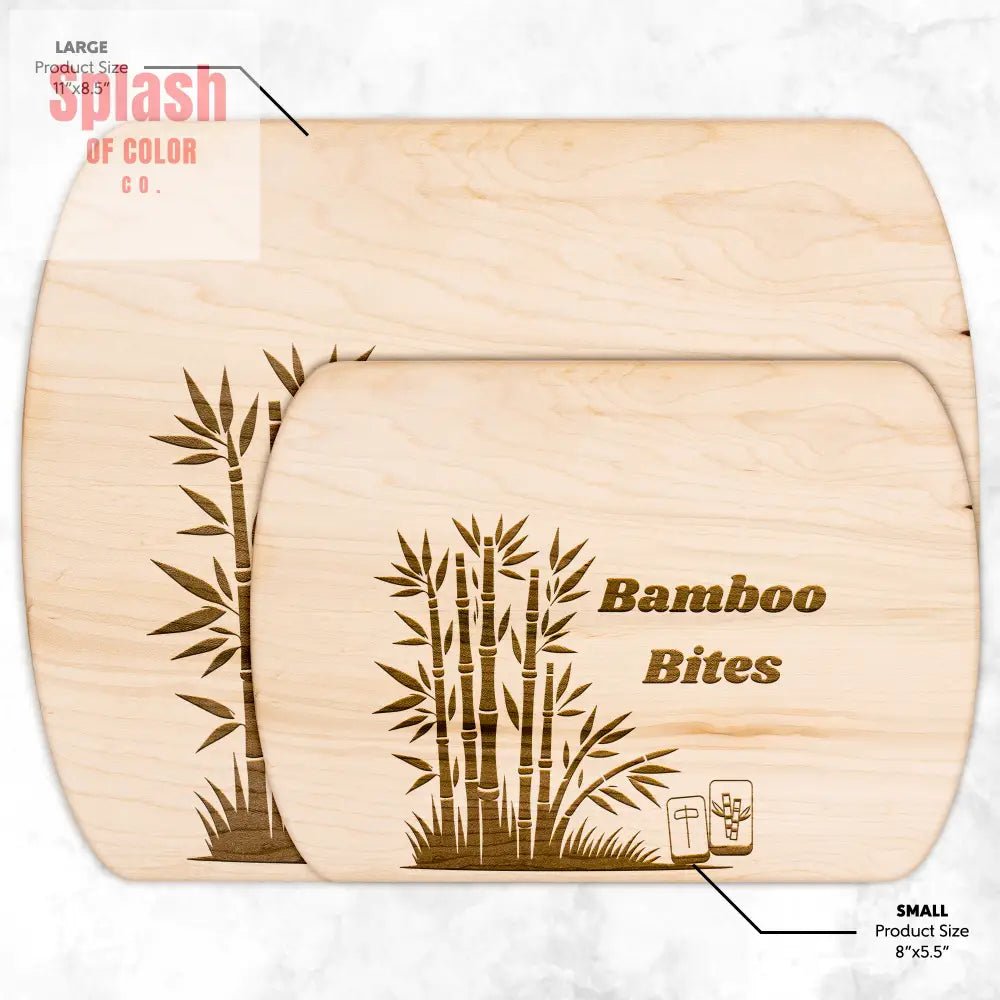 Whimsical Mahjong Lover Chacuterie Board For Entertaining, Bamboo Bites - Splash of Color co.