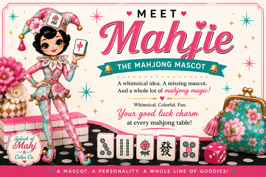 Meet Mahjie: How the Mahjong Mascot Came to Life - Splash Of Mahj And Color Co.