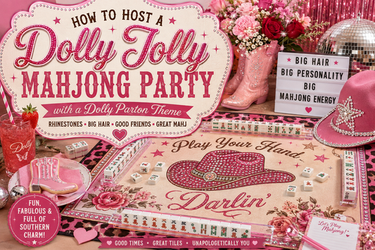 How to Host A Dolly Jolly Themed Mahjong Party - Splash Of Mahj And Color Co.