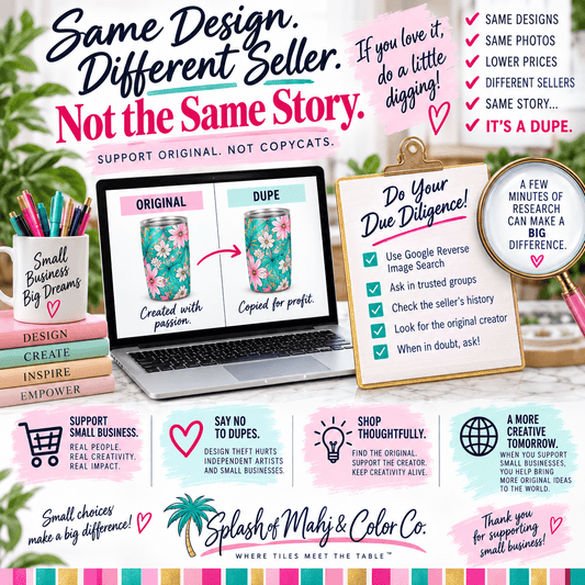 Etsy And Amazon Fake Sellers - Splash Of Mahj And Color Co.