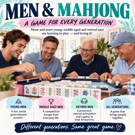 Move Over, Ladies! The Men Are Making Their Move in Mahjong! - Splash Of Mahj And Color Co.