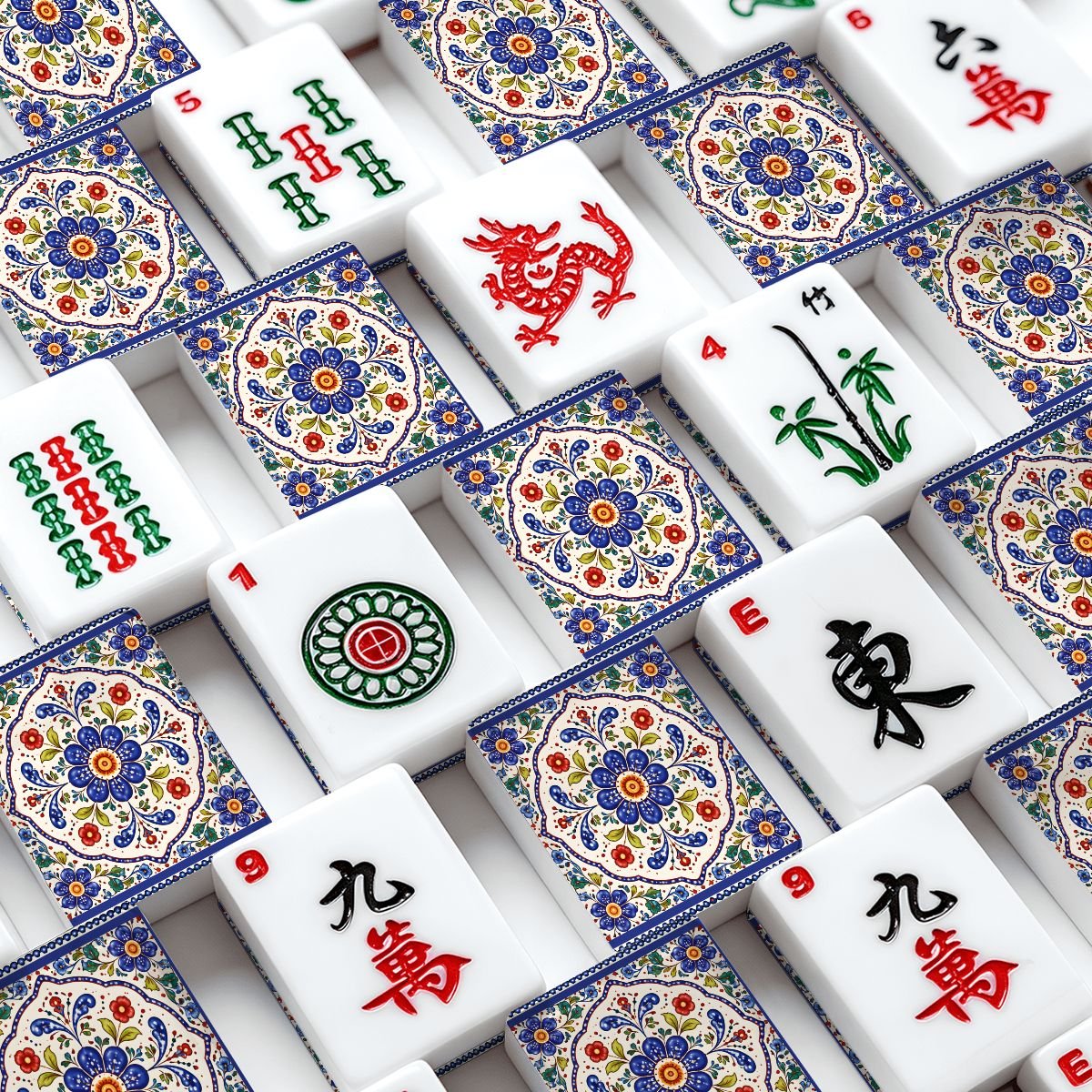 American Mahjong Tiles And Carry Bag Set - Splash of Color Co.