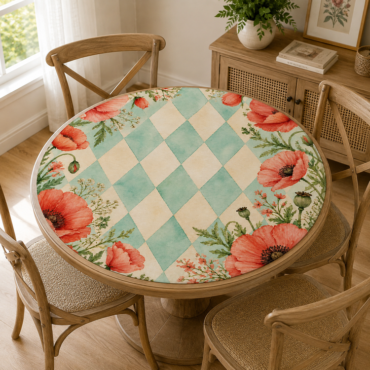 Round Mahjong Mats Collection