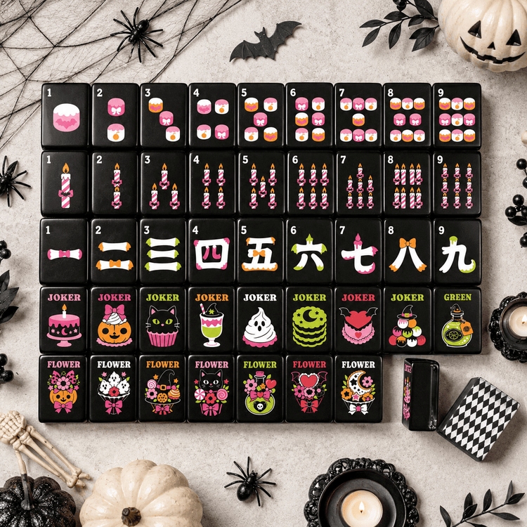 Halloween Fall Mahjong Tiles, Mats And Accessories - Splash Of Mahj And Color Co.