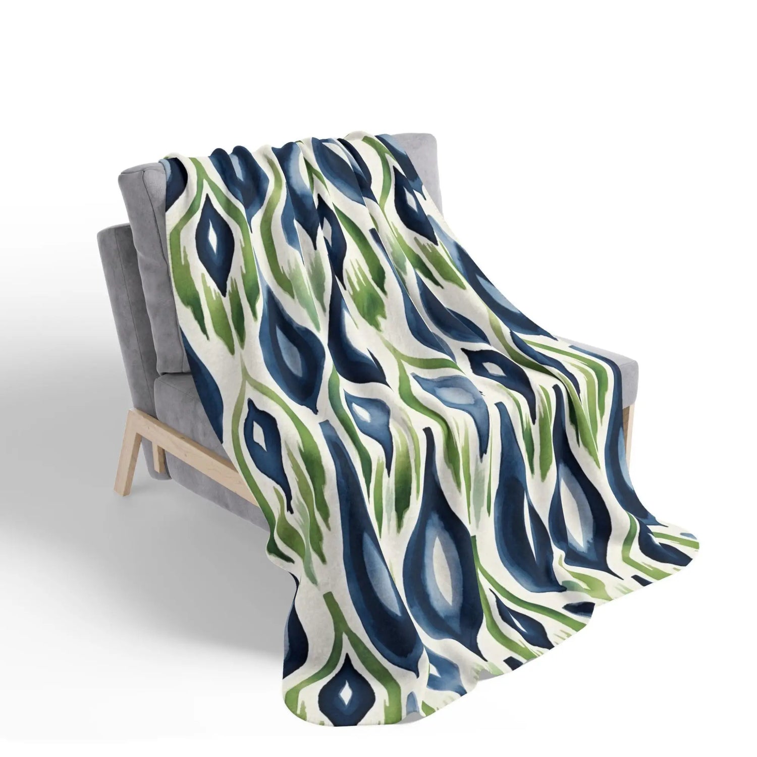 Ikat Watercolor Home Decor