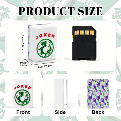 Lavender Luck Iris Flowers American Mahjong Tiles And Carry Case - Splash Of Mahj And Color Co.