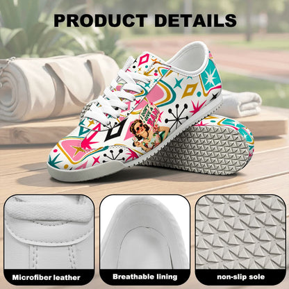 Funny Mahjong Lover I Don't Give A Bam Retro Casual Sneakers
