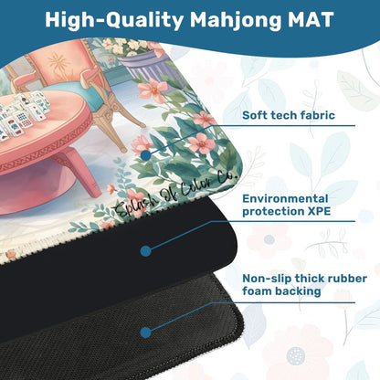 Modern Mahjong Tea Room Mini Mahjong Mat - Splash of Color Co.
